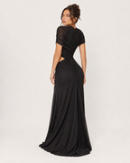 Ruched Cut-Out Maxi Dress