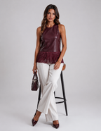 Fringed Halter Top