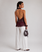 Fringed Halter Top
