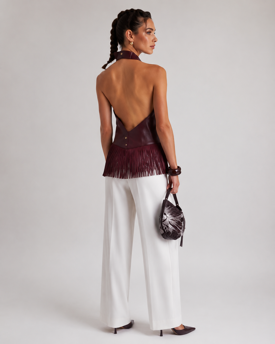 Fringed Halter Top
