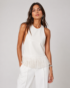 Fringed Halter Top