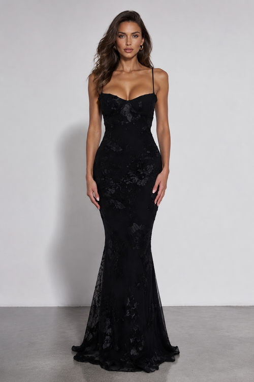 Asymmetric High-Neck Satin Midi Dress