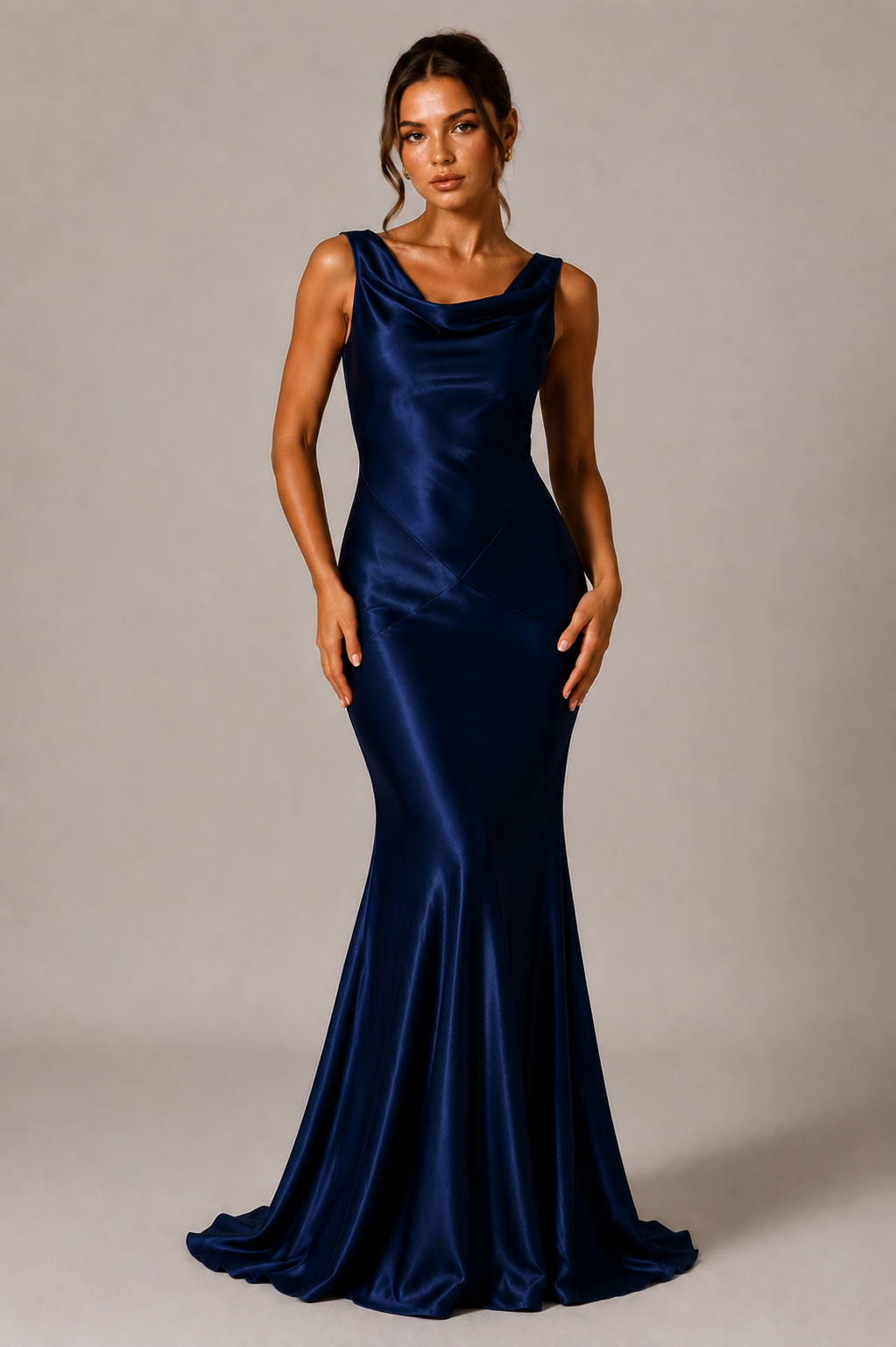 Soft Drape Neck Maxi Dress