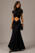 Ruched Cut-Out Maxi Dress