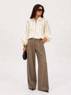 Voluminous Gathered Bomber Jacket