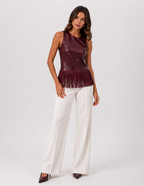 Fringed Halter Top