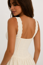 Broderie Anglaise Corset Mini Dress