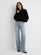 Chunky Fisherman Knit Mock-Neck Jumper