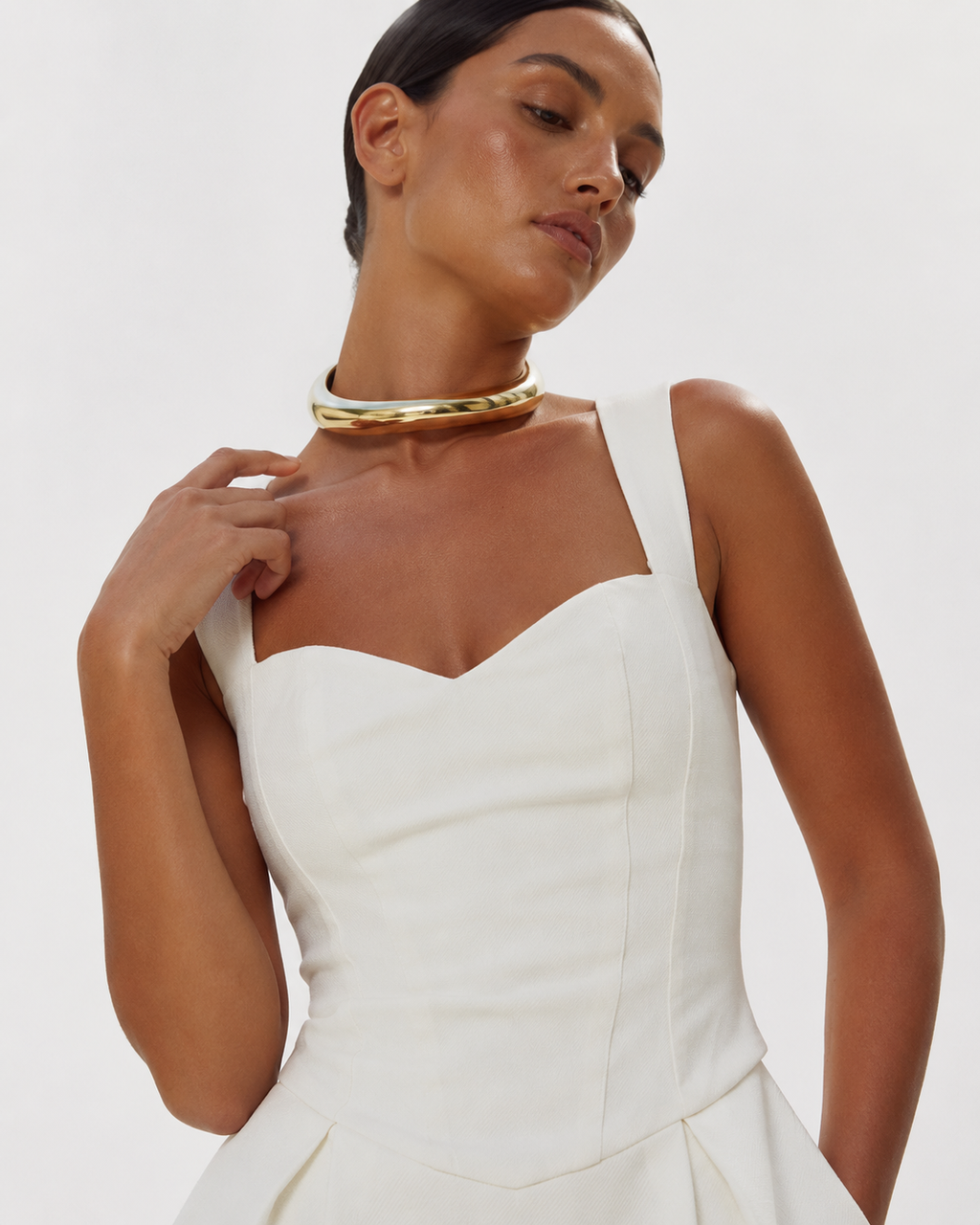 Sweetheart Corset Flared Mini Dress