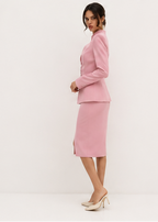 Fitted Blazer & Split Midi Skirt Co-Ord