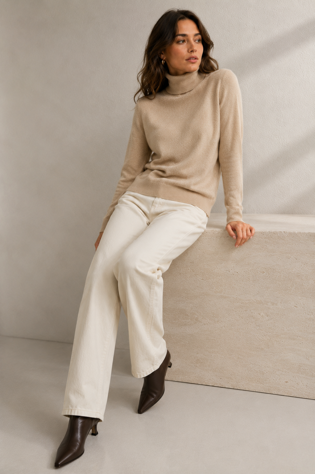 Premium Soft-Knit Roll Neck Jumper