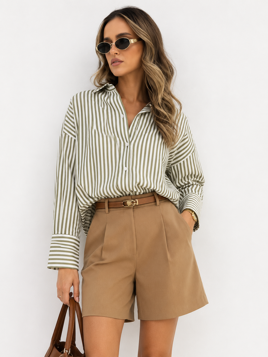 Oversized Striped Shirt
