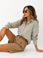 Oversized Striped Shirt
