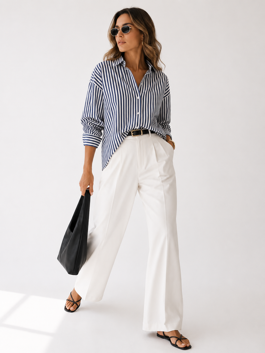 Oversized Striped Shirt