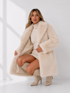 Oversized Shaggy Faux-Fur Coat