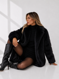 Oversized Shaggy Faux-Fur Coat