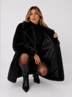 Oversized Shaggy Faux-Fur Coat