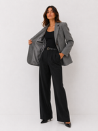 Classic Herringbone Tailored Blazer