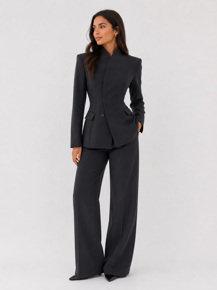 Sculpted Waist Tailored Blazer