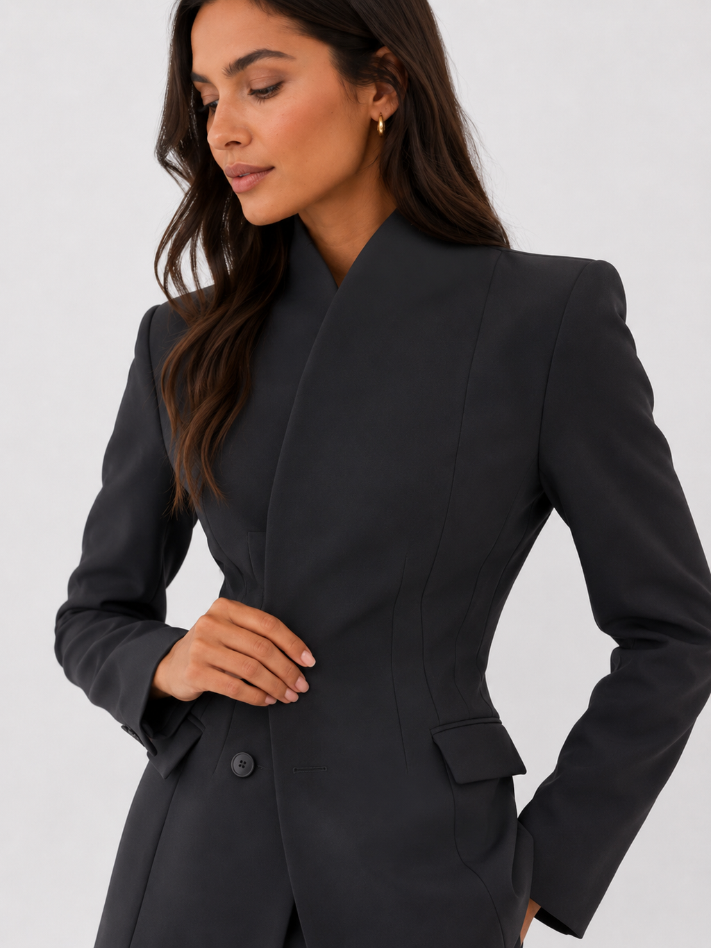 Sculpted Waist Tailored Blazer
