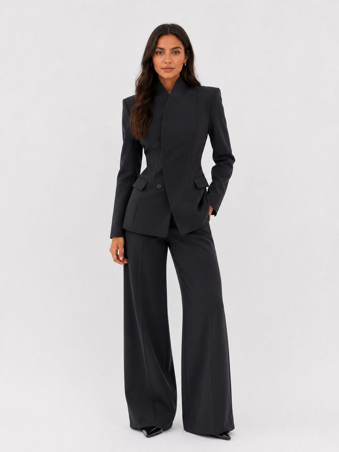 Sculpted Waist Tailored Blazer