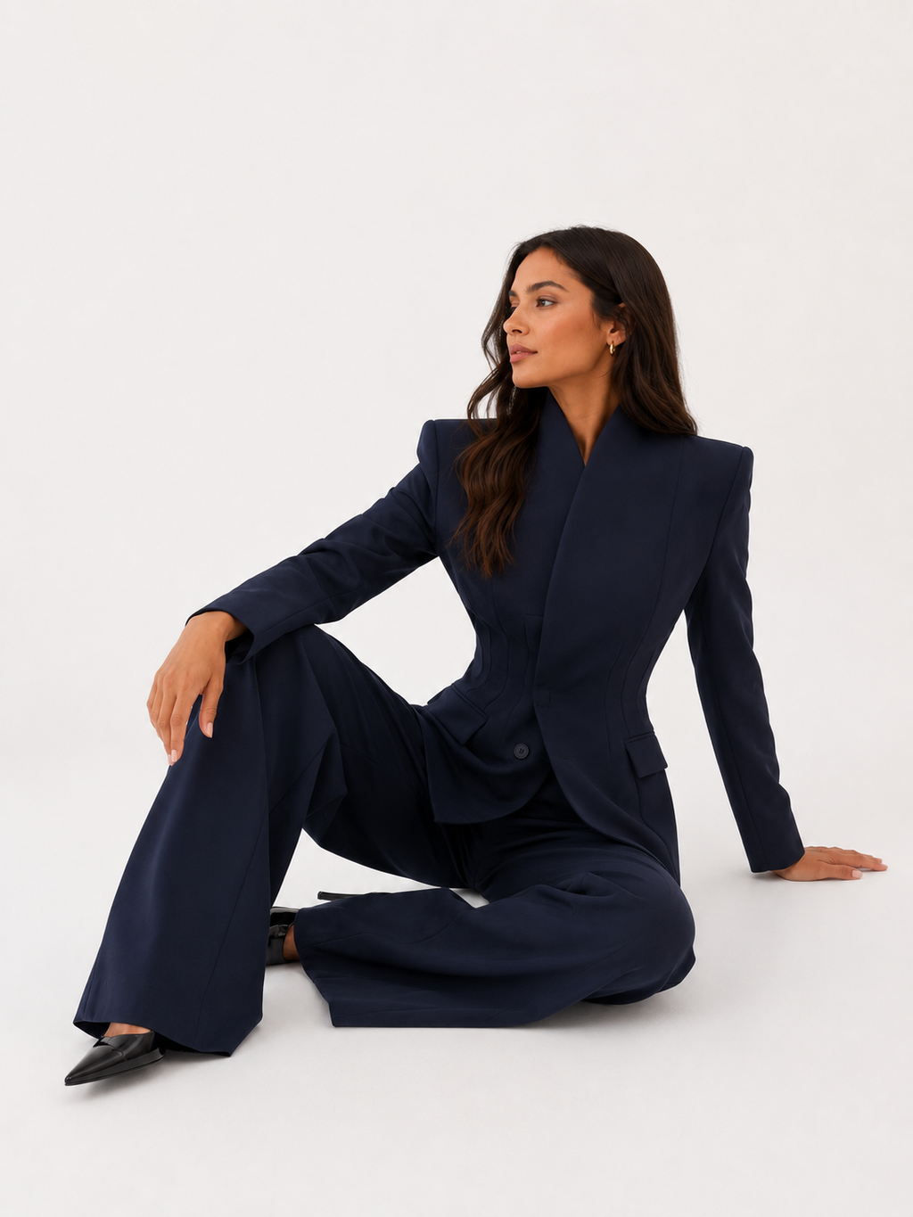 Sculpted Waist Tailored Blazer
