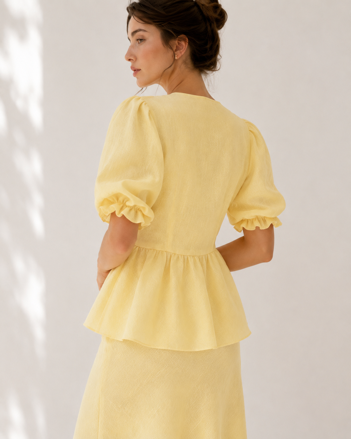 Tie-Front Blouse & Maxi Skirt Co-Ord Set