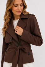 Belted Wrap Trench Jacket