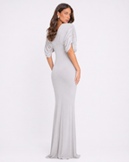 Off-Shoulder Ruched Maxi Dress
