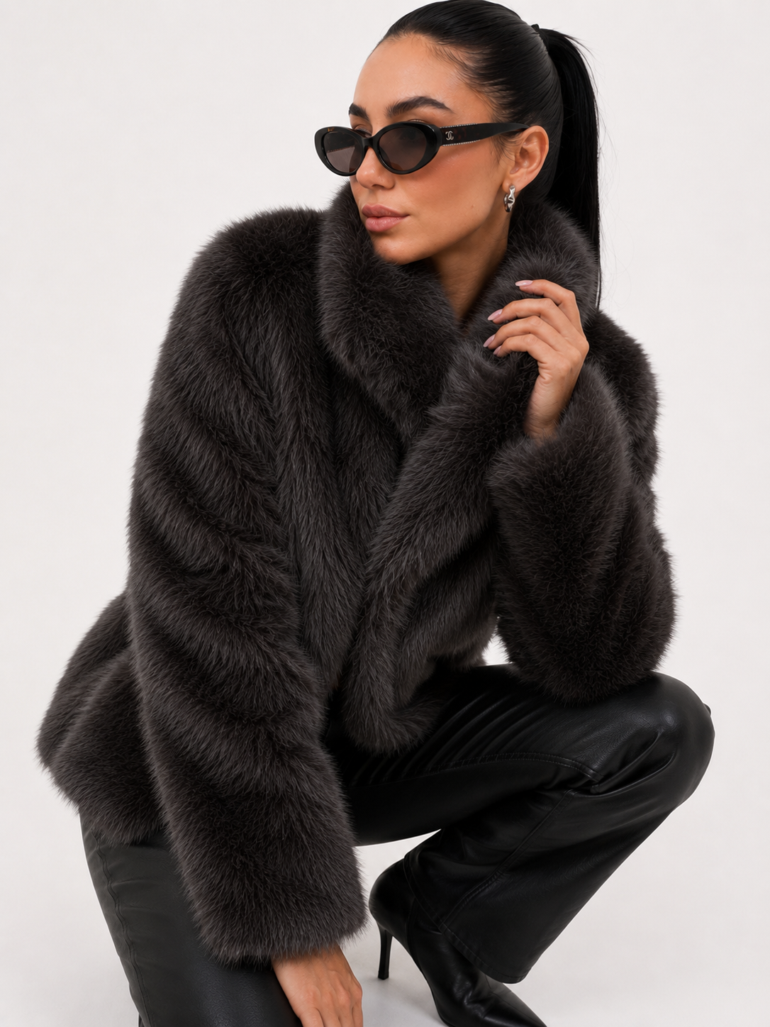 Cropped Plush Jacket