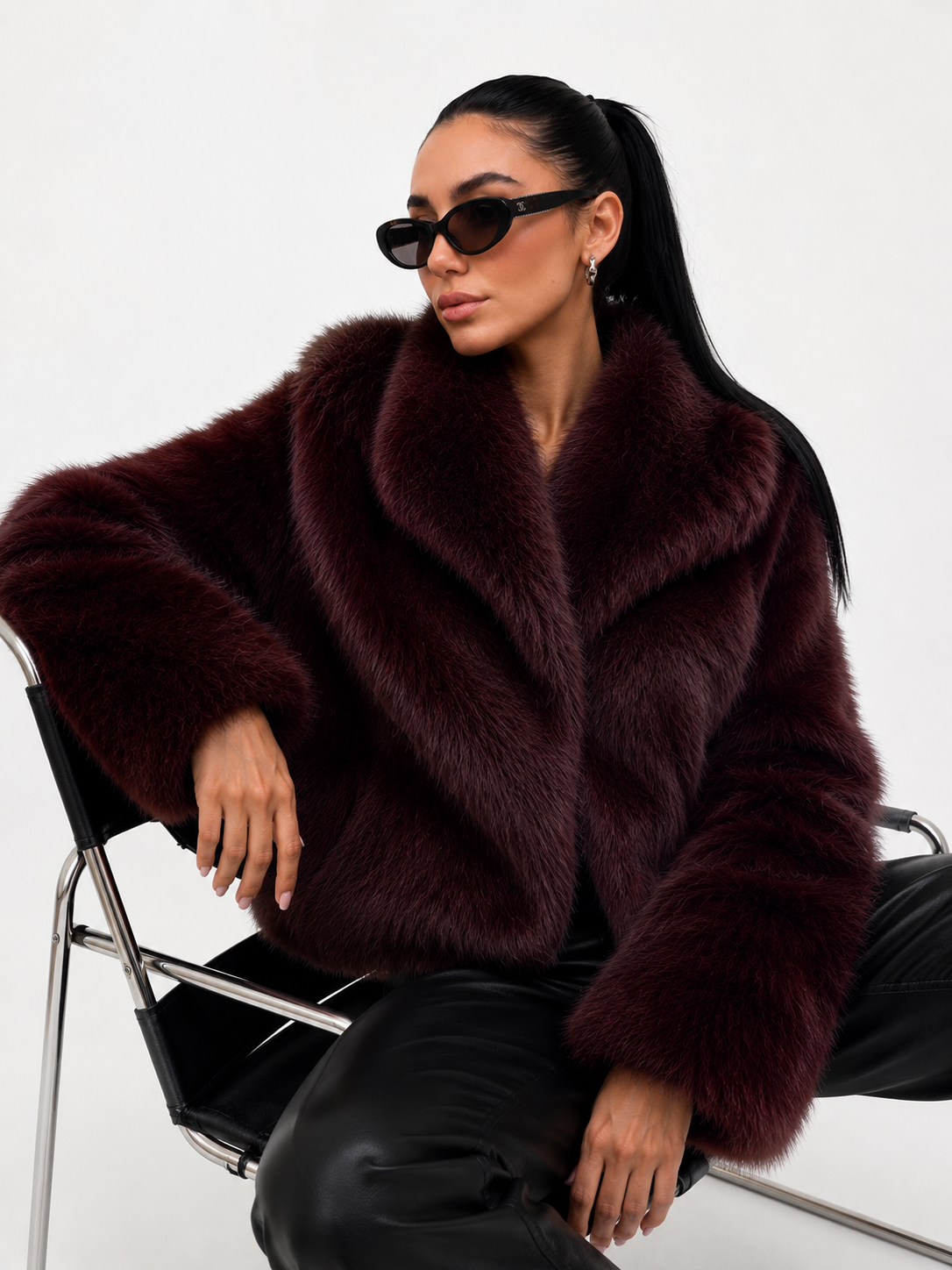 Cropped Plush Jacket