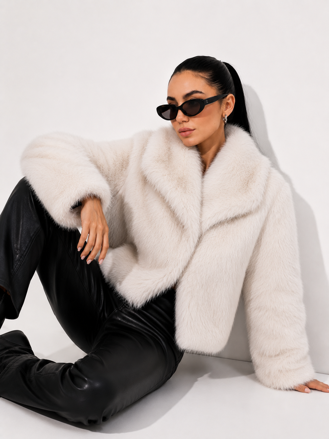 Cropped Plush Jacket
