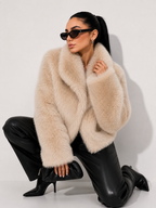 Cropped Plush Jacket