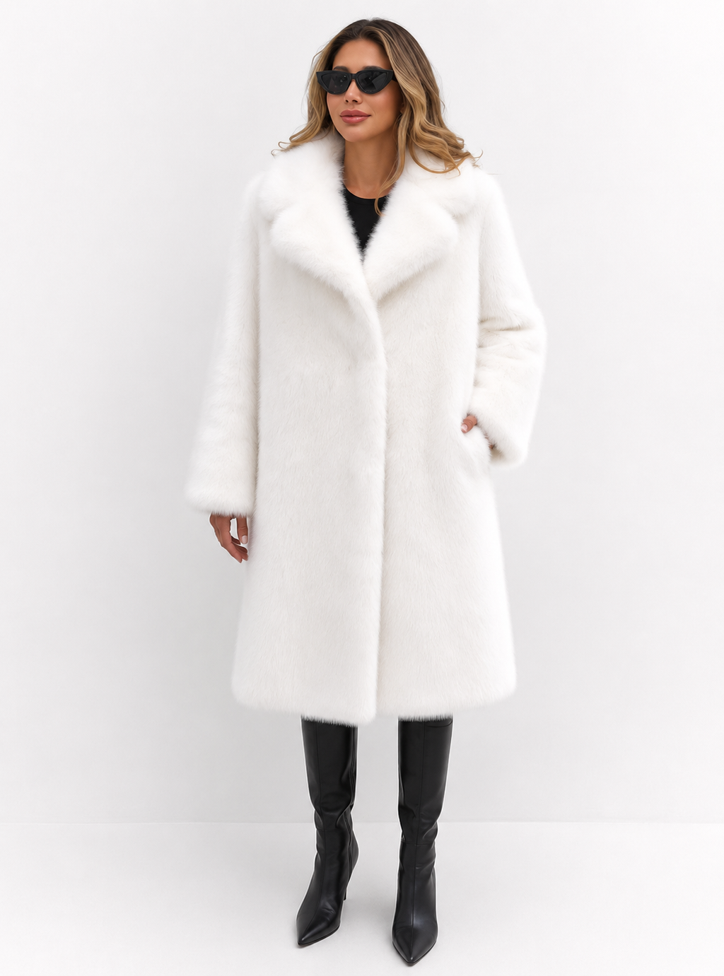 Longline Plush Coat