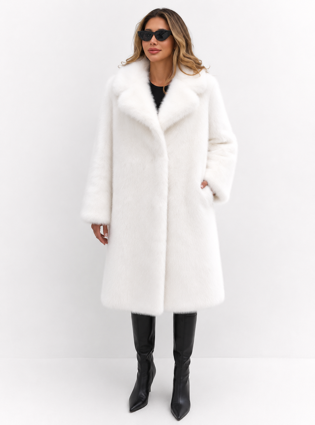 Longline Plush Coat