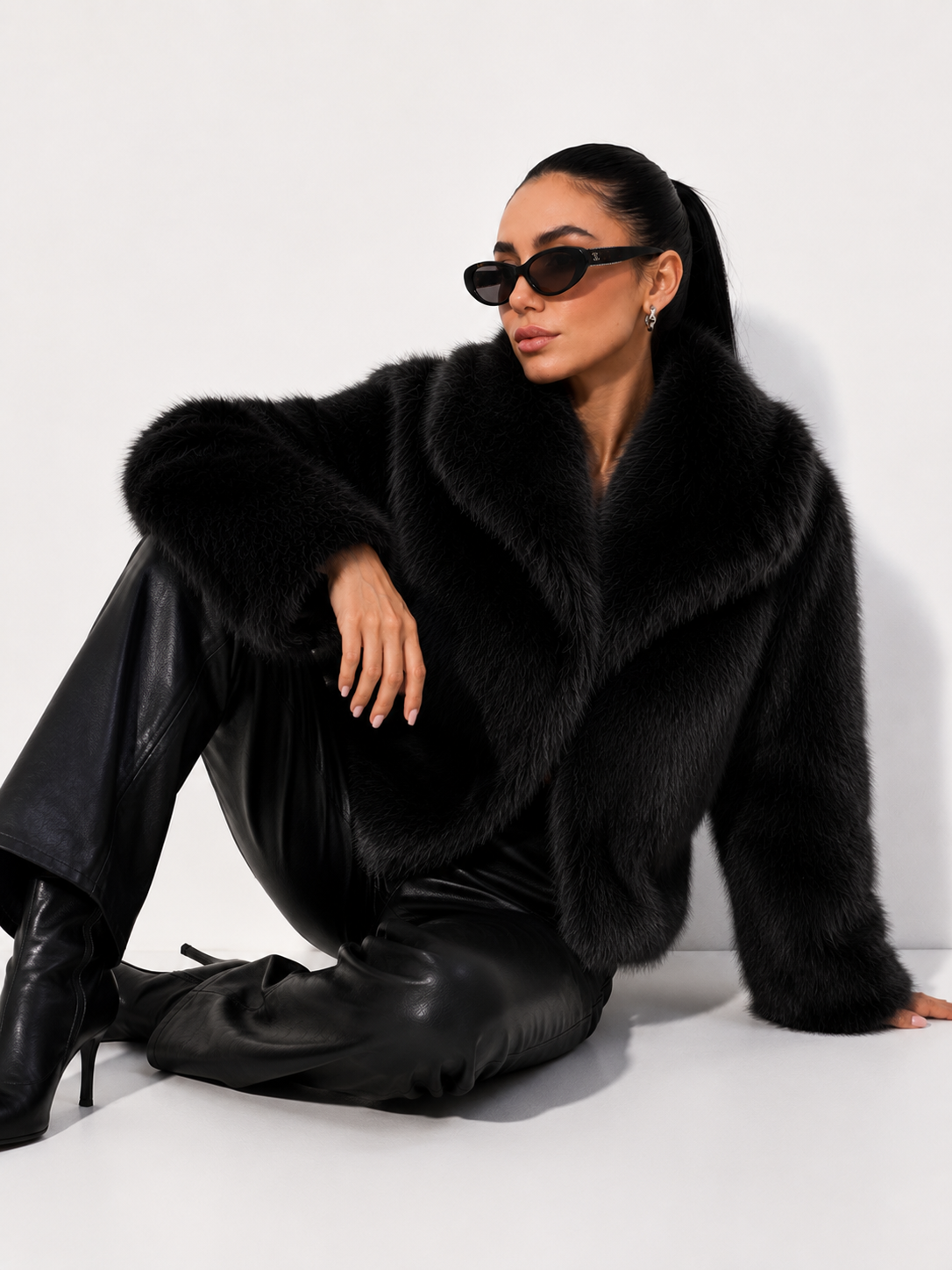 Cropped Plush Jacket