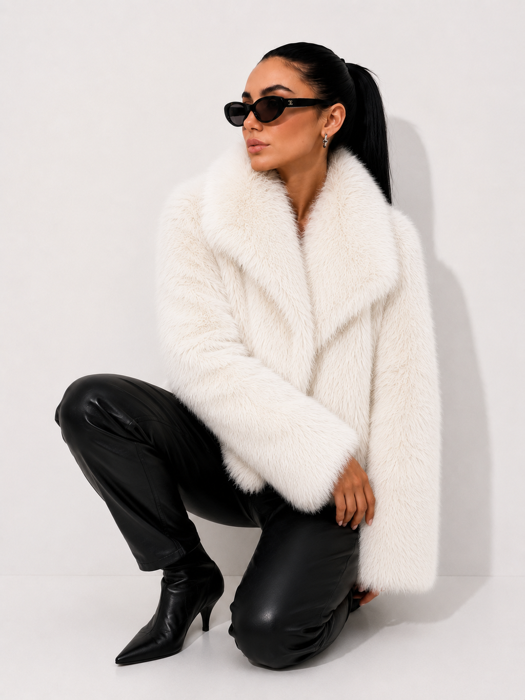 Cropped Plush Jacket