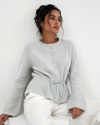 Drawstring Knit Jacket