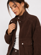Pocket-Detail Zip Jacket