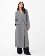 Double-Breasted Longline Coat