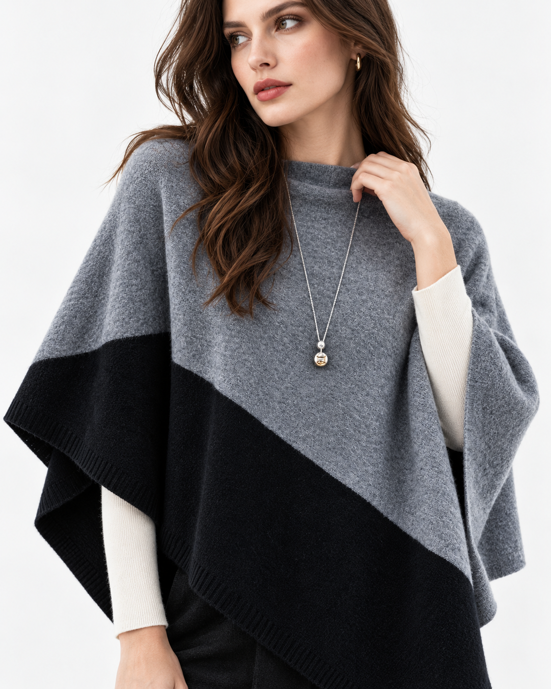 Mid-Length Pullover Cape