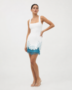 Beaded Tassel Bodycon Mini Dress