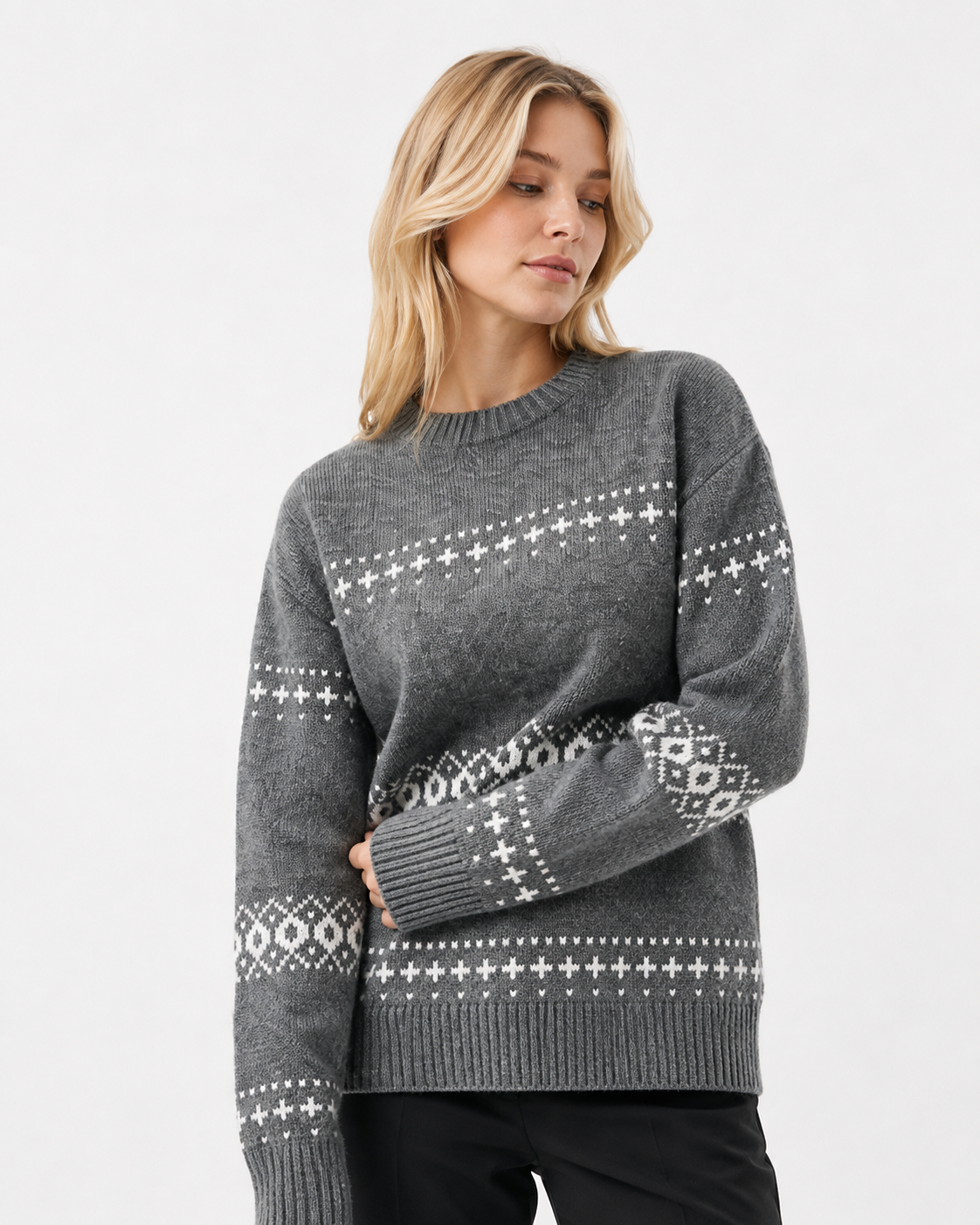 Fair-Isle Crew-Neck Jumper