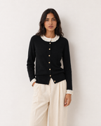 Embellished Round-Neck Cardigan