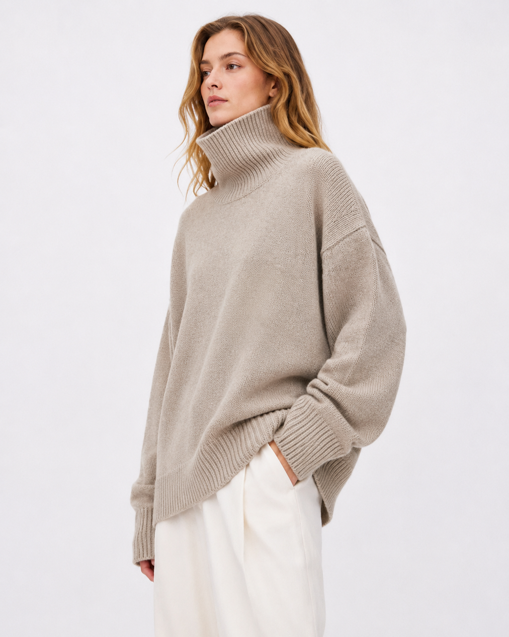 Oversized Roll-Neck Jumper