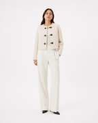 Toggle-Fastening Short Jacket