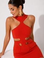 Halter-Neck Mini Dress