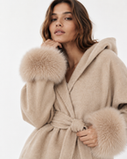 Plush-Trim Open-Front Jacket