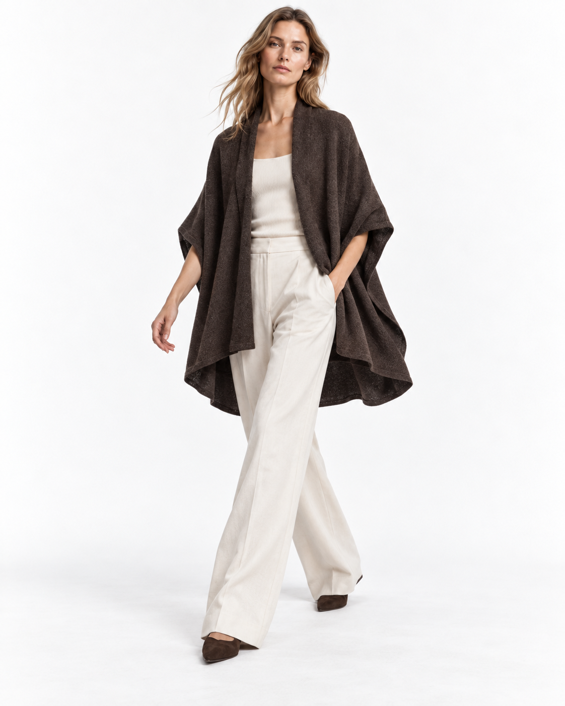 Batwing-Sleeve Cardigan