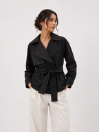 Belted Double-Breasted Trench Jacket